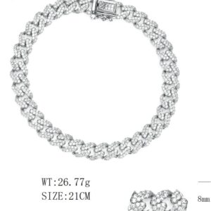 SB15279, Ladies' Moissanite Ring, S925, Rhodium Plated, White, 23g