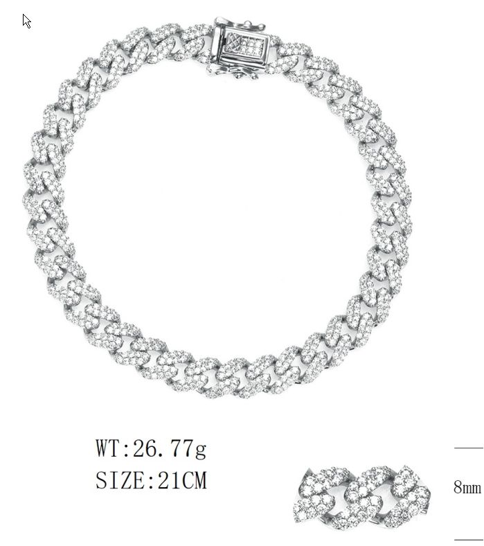 SB15279, Ladies' Moissanite Ring, S925, Rhodium Plated, White, 23g