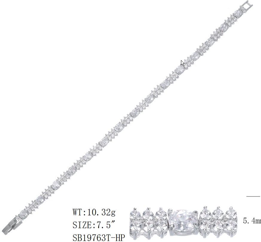 SB19763, Ladies' Moissanite Ring, S925, Rhodium Plated, White, 11g