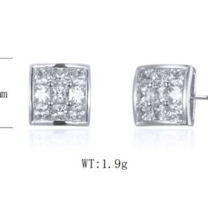 SE25677, Ladies' Moissanite Ring, S925, Rhodium Plated, White, 1.94g