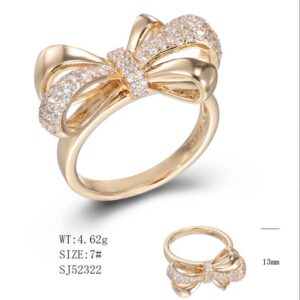 SJ52322, Ladies' Moissanite Ring, S925, Rhodium Plated, White, 4.98g