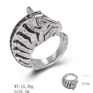 SJ48981, Ladies' Moissanite Ring, S925, Rhodium Plated, White, 15.59g
