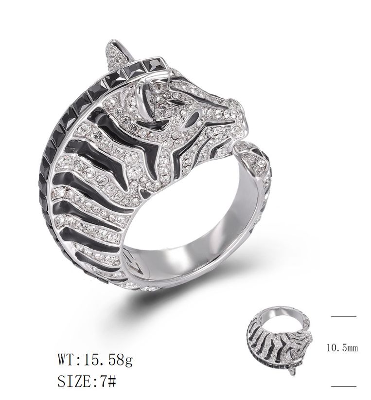 SJ48981, Ladies' Moissanite Ring, S925, Rhodium Plated, White, 15.59g