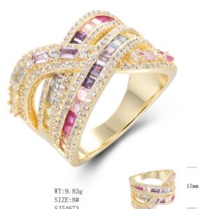 SJ54673, Ladies' Moissanite Ring, S925, Rhodium Plated, White, 9.19g