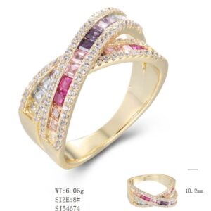SJ54674, Ladies' Moissanite Ring, S925, Rhodium Plated, White, 6.2g