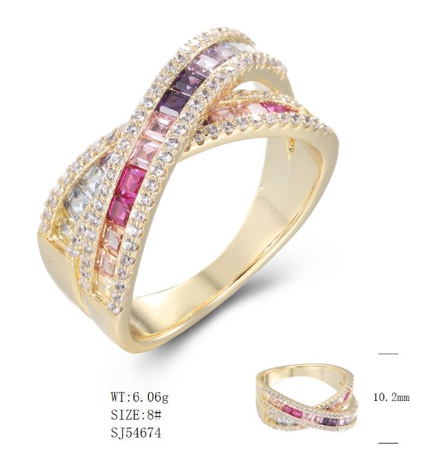 SJ54674, Ladies' Moissanite Ring, S925, Rhodium Plated, White, 6.2g