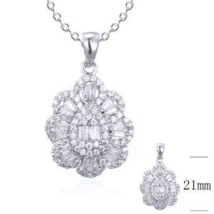 SZ19257, Ladies' Moissanite Ring, S925, Rhodium Plated, White, 2.44g