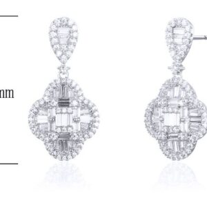 SE24711, Ladies' Moissanite Ring, S925, Rhodium Plated, White, 5.31g
