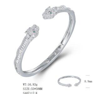 SA07117, Ladies' Moissanite Ring, S925, Rhodium Plated, White, 16.76g