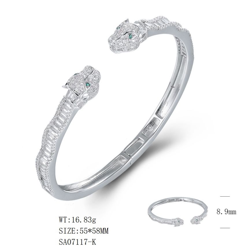 SA07117, Ladies' Moissanite Ring, S925, Rhodium Plated, White, 16.76g