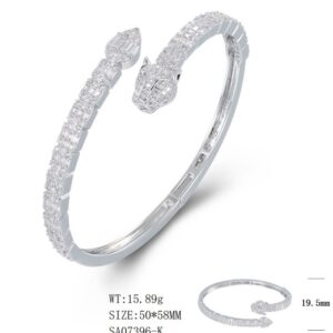 SA07396, Ladies' Moissanite Ring, S925, Rhodium Plated, White, 14.8g