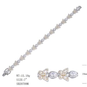 SB20709, Ladies' Moissanite Ring, S925, Rhodium Plated, White, 14.88g