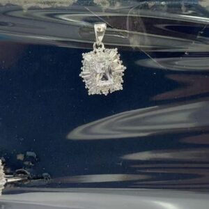 SZ28492, Ladies' Moissanite Ring, S925, Rhodium Plated, White, 7.68g
