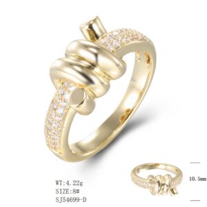 SJ54699, Ladies' Moissanite Ring, S925, Rhodium Plated, White, 4.55g