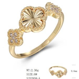 SJ52858, Ladies' Moissanite Ring, S925, Rhodium Plated, White, 2.43g