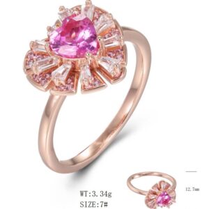SJ53903, Ladies' Moissanite Ring, S925, Rhodium Plated, White, 3.43g