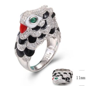 SJ34526, Ladies' Moissanite Ring, S925, Rhodium Plated, White, 8.19g