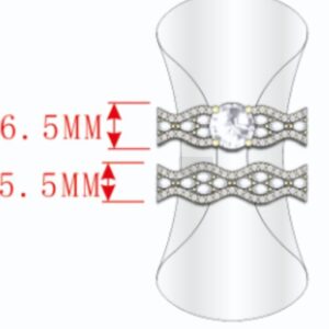 SJ59496, Ladies' Moissanite Ring, S925, Rhodium Plated, White, 5.82g