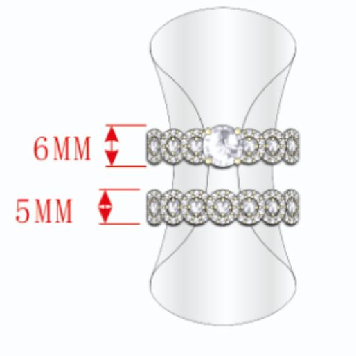 SJ59498, Ladies' Moissanite Ring, S925, Rhodium Plated, White, 4.9g