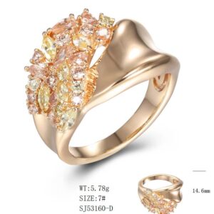 SJ53160, Ladies' Moissanite Ring, S925, Rhodium Plated, White, 6.28g
