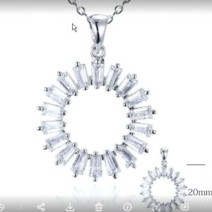 SZ15500, Ladies' Moissanite Ring, S925, Rhodium Plated, White, 3.1g