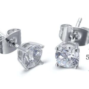 SE16902莫桑, Ladies' Moissanite Ring, S925, Rhodium Plated, White, 0.85g