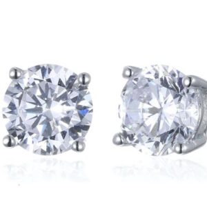 SE16903莫桑, Ladies' Moissanite Ring, S925, Rhodium Plated, White, 1.09g