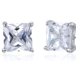 SE43512莫桑, Ladies' Moissanite Ring, S925, Rhodium Plated, White, 2.14g
