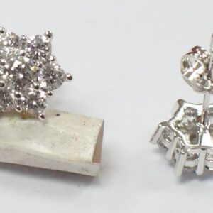 SE08685莫桑, Ladies' Moissanite Ring, S925, Rhodium Plated, White, 1.87g