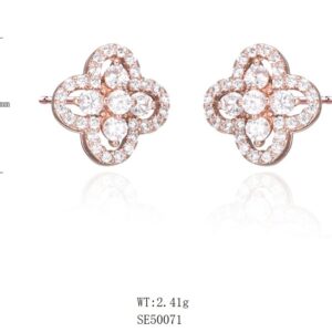 SE50071莫桑, Ladies' Moissanite Ring, S925, Rhodium Plated, White, 2.08g