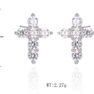 SE45659莫桑, Ladies' Moissanite Ring, S925, Rhodium Plated, White, 1.9g
