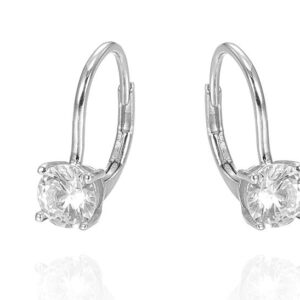 SE40608莫桑, Ladies' Moissanite Ring, S925, Rhodium Plated, White, 1.73g