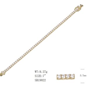 SB19022莫桑, Ladies' Moissanite Ring, S925, Rhodium Plated, White, 8.85g