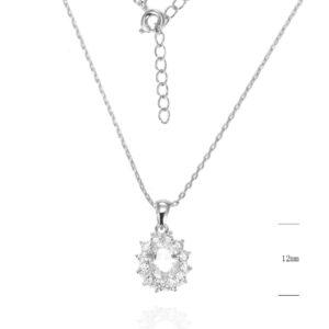 SN14325莫桑, Ladies' Moissanite Ring, S925, Rhodium Plated, White, 3.33g