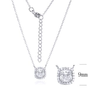 SN10979莫桑, Ladies' Moissanite Ring, S925, Rhodium Plated, White, 2.55g