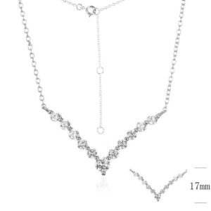 SN08618莫桑, Ladies' Moissanite Ring, S925, Rhodium Plated, White, 2.6g