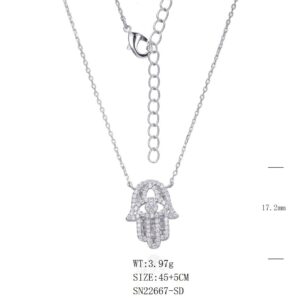SN22667莫桑, Ladies' Moissanite Ring, S925, Rhodium Plated, White, 3.89g