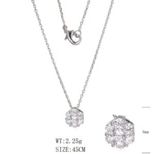 SN19106莫桑, Ladies' Moissanite Ring, S925, Rhodium Plated, White, 2.4g