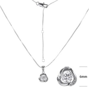 SN12285莫桑, Ladies' Moissanite Ring, S925, Rhodium Plated, White, 2.9g