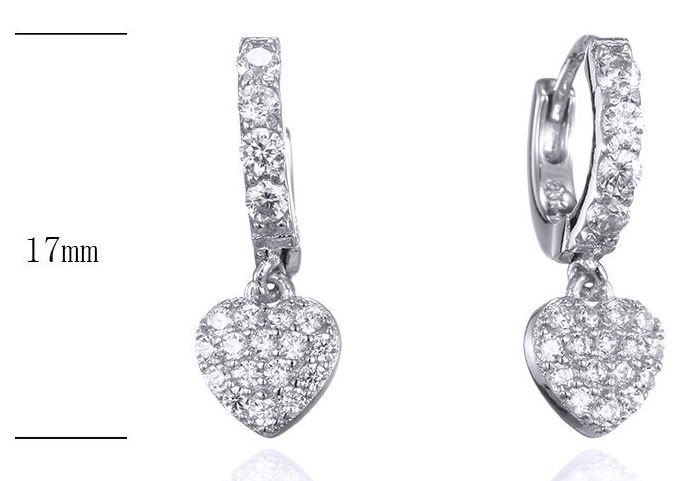 SE26058, Ladies' Moissanite Ring, S925, Rhodium Plated, White, 1.83g