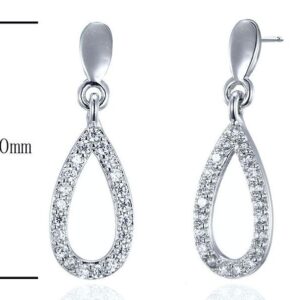 SE18086, Ladies' Moissanite Ring, S925, Rhodium Plated, White, 1g