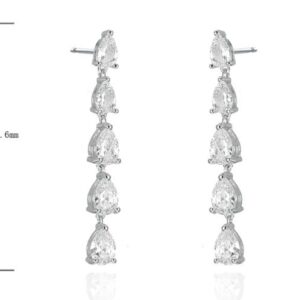 SE43361, Ladies' Moissanite Ring, S925, Rhodium Plated, White, 5.1g