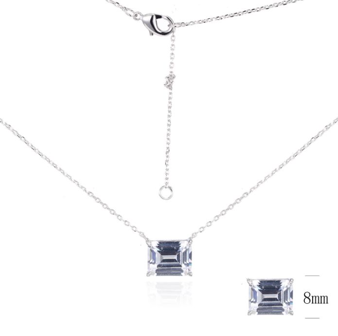 SN06063, Ladies' Moissanite Ring, S925, Rhodium Plated, White, 3.44g