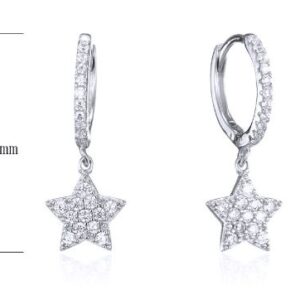 SE26057, Ladies' Moissanite Ring, S925, Rhodium Plated, White, 1.72g