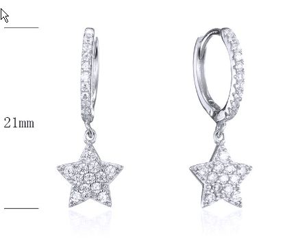 SE26057, Ladies' Moissanite Ring, S925, Rhodium Plated, White, 1.72g