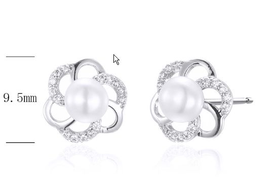SE22153, Ladies' Moissanite Ring, S925, Rhodium Plated, White, 1.53g