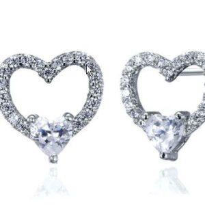 SE18265, Ladies' Moissanite Ring, S925, Rhodium Plated, White, 1.29g