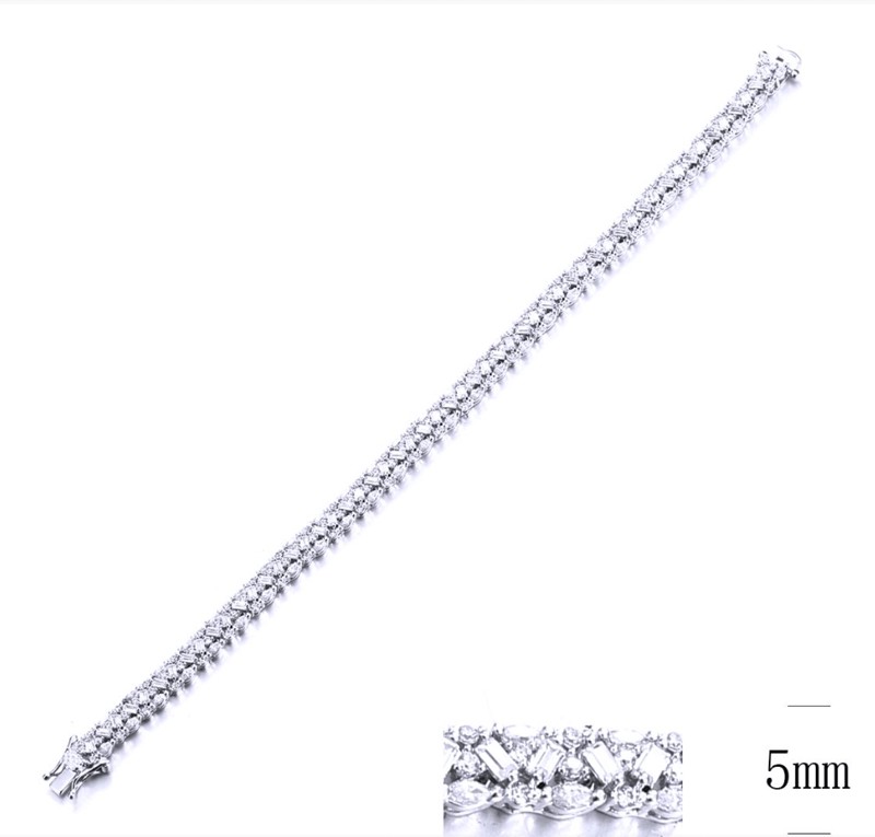 SB12171, Ladies' Moissanite Ring, S925, Rhodium Plated, White, 12.34g