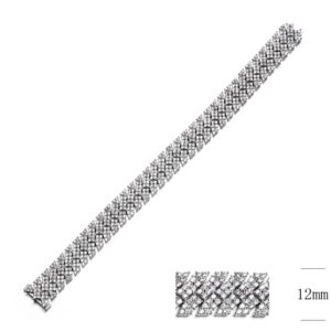 SB07795, Ladies' Moissanite Ring, S925, Rhodium Plated, White, 27.47g