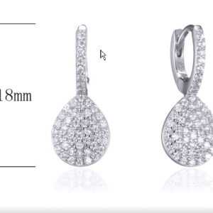 SE24397, Ladies' Moissanite Ring, S925, Rhodium Plated, White, 1.5g